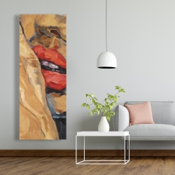 Toile 20 x 60 - Plan rapproché d'une bouche