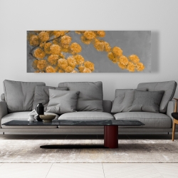 Toile 20 x 60 - Plante à fanons dorés en fleurs