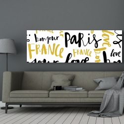 Canvas 20 x 60 - Bonjour paris