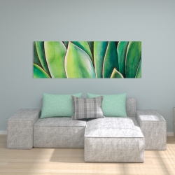 Canvas 20 x 60 - Watercolor agave plant