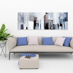Canvas 20 x 60 - Abstract building shapes