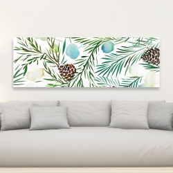 Toile 20 x 60 - Motif cocotte de pins