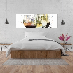 Canvas 20 x 60 - Beautiful wine glasses