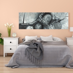 Canvas 20 x 60 - Textured wooden logs