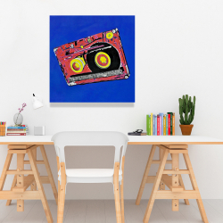 Toile 24 x 24 - Radio cassette