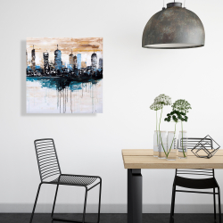 Canvas 24 x 24 - Buildings on the horizon