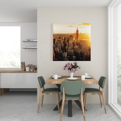 Canvas 24 x 24 - New york city at sunset