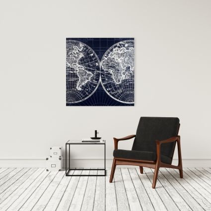 Schéma d'une carte du monde