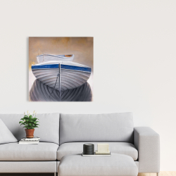 Canvas 24 x 24 - Two canoe boats