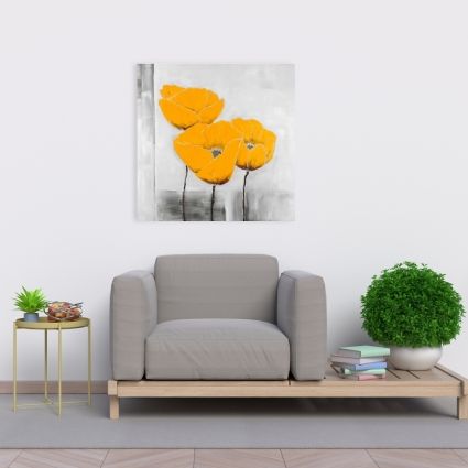Three yellow flowers