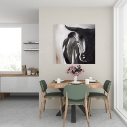 Toile 24 x 24 - Plan rapproché d'un taureau
