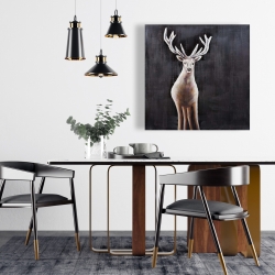 Toile 24 x 24 - Chevreuil solitaire