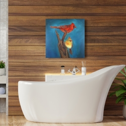 Canvas 24 x 24 - Birds on a branch