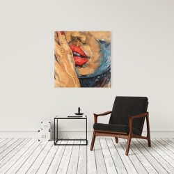 Toile 24 x 24 - Plan rapproché d'une bouche