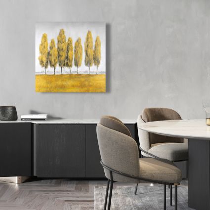 Abstract yellow trees