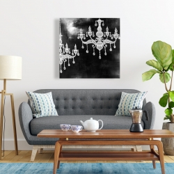 Canvas 24 x 24 - White chandeliers
