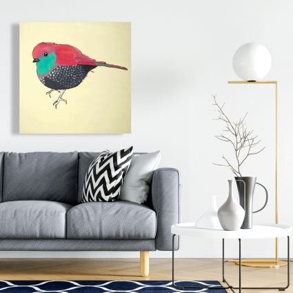 Little purple bird illustration
