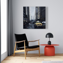 Canvas 24 x 24 - New york in the dark