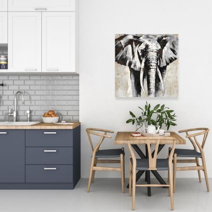 éléphant en beige