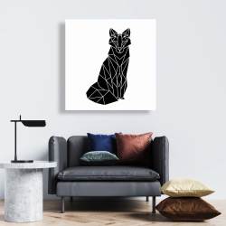 Canvas 24 x 24 - Geometric fox