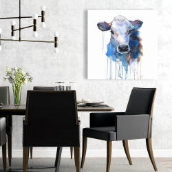 Canvas 24 x 24 - Watercolor jersey cow