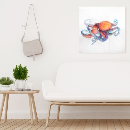 Colorful octopus profile