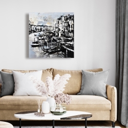 Canvas 24 x 24 - Abstract venise port