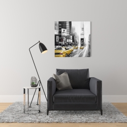 Toile 24 x 24 - Times square et taxis jaunes