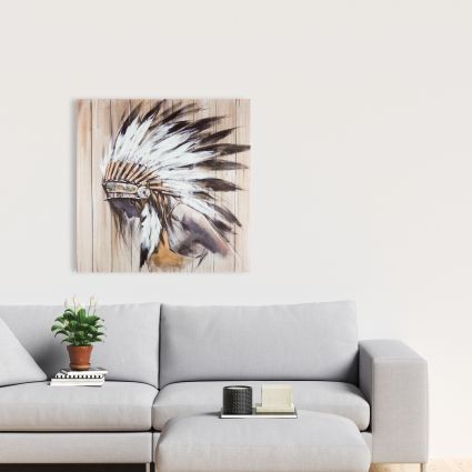 Indienne avec plumes