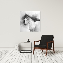Canvas 24 x 24 - Domino horse