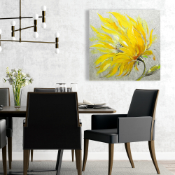 Canvas 24 x 24 - Yellow flower