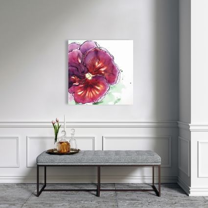 Blossoming orchid with wavy petals
