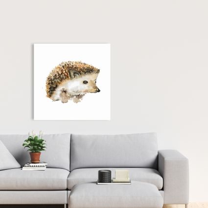 Watercolor hedgehog