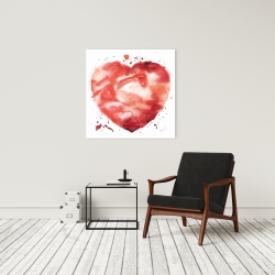 Toile 24 x 24 - Grand coeur