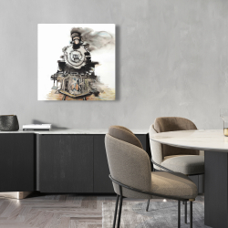 Canvas 24 x 24 - Vintage train