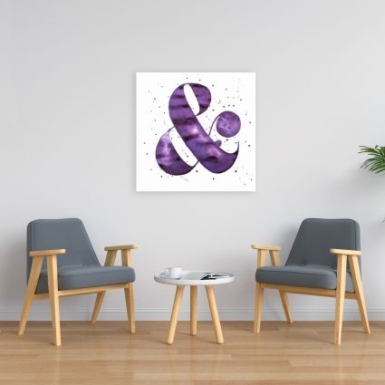 Ampersand purple