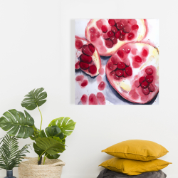 Toile 24 x 24 - Morceaux de pomme-grenade