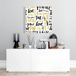 Canvas 24 x 24 - Bonjour paris
