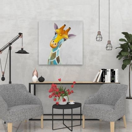 Girafe colorée