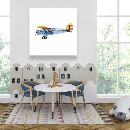 Small blue plane