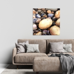 Toile 24 x 24 - Cailloux de plage