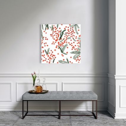 Motif feuilles de gui