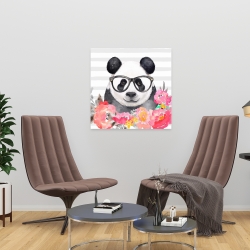 Toile 24 x 24 - Panda à lunette