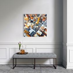 Canvas 24 x 24 - High top view of buildings in new york
