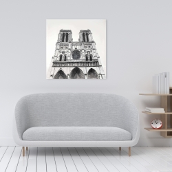 Canvas 24 x 24 - Notre-dame de paris cathedral