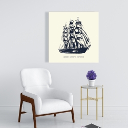 Toile 24 x 24 - Vieux bateau
