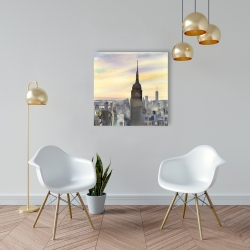 Toile 24 x 24 - Couché de soleil sur new-york