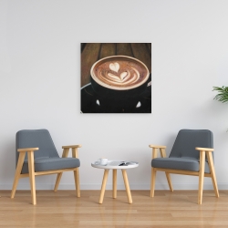 Canvas 24 x 24 - Artistic cappuccino