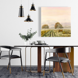 Toile 24 x 24 - Doux matin à la campagne