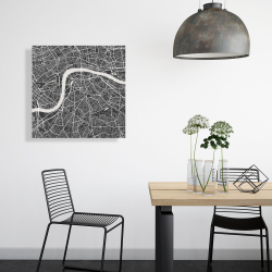 Canvas 24 x 24 - London city plan